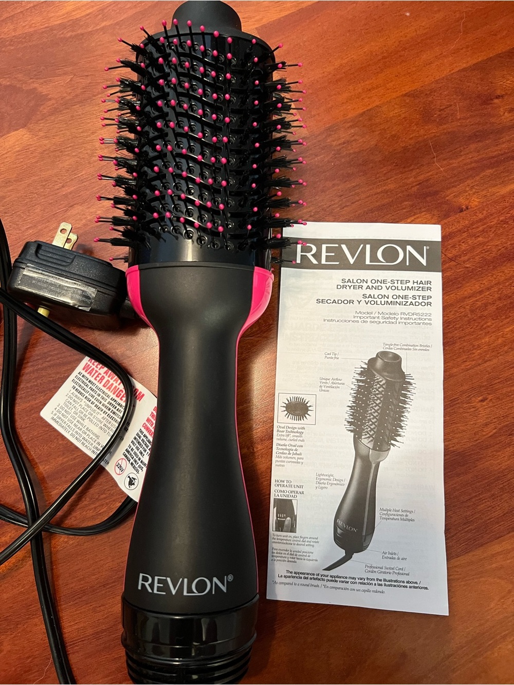 Revlon Black and Pink Hot Air Brush Styler - Picture 4 of 4